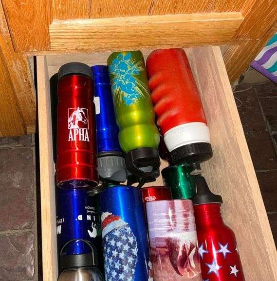 Assorted Cups, Water Bottles & Mugs Lot image
