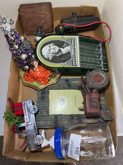 Decorative Assortment: Picture Frame, Mason Jar Dispenser, Novelty Items, and More image