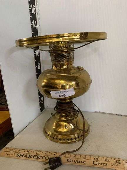 Brass Electrified Oil Lamp image