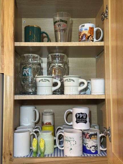 Collection of Mugs, Beer Steins, Salt and Pepper Shakers image