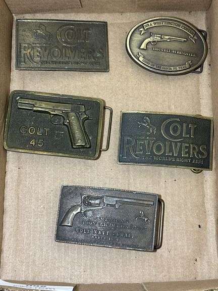 Colt Revolvers & Firearms Belt Buckle Collection (5) image