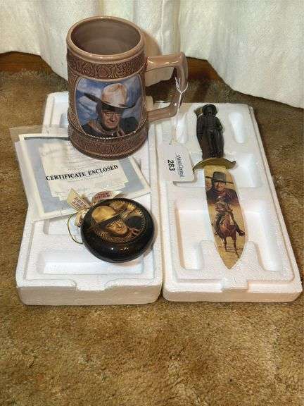 John Wayne "The Duke" Collectible Mug, Ornament, and Knife Set image