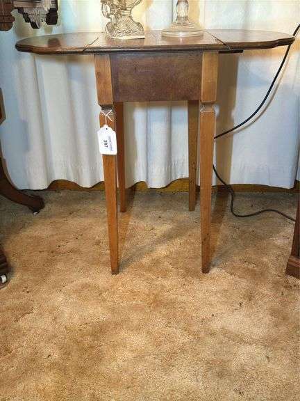 Small Wooden Drop Leaf Table image