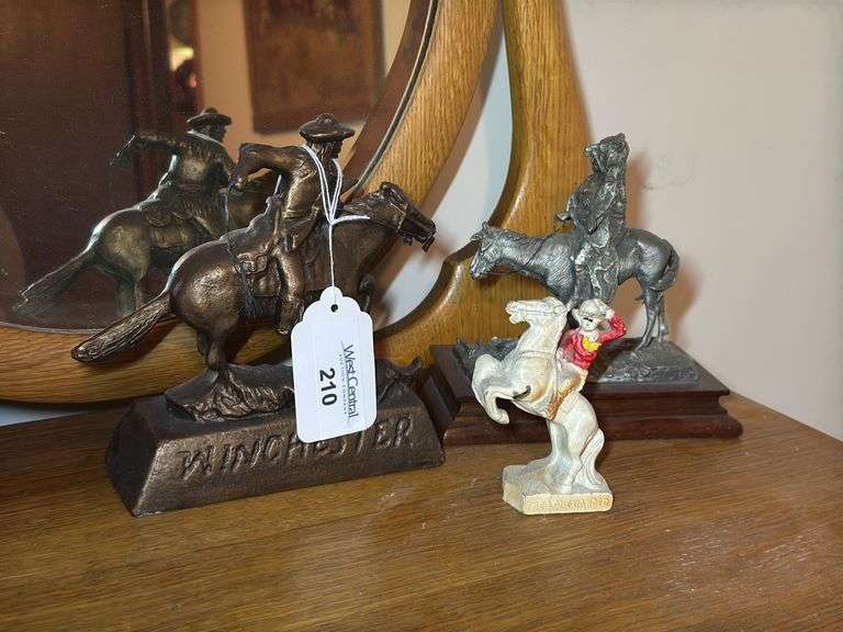 Western Themed Metal Figurines: Winchester, Crow Scout and Lone Ranger image