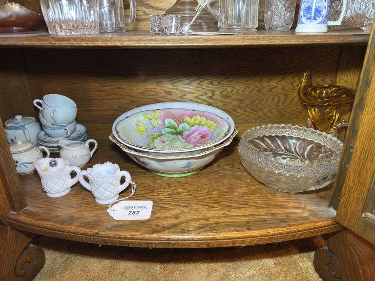 Decorative Dishes and Milk Glass Creamers image