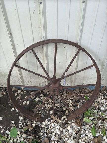 Large Farm Implement Wheel image