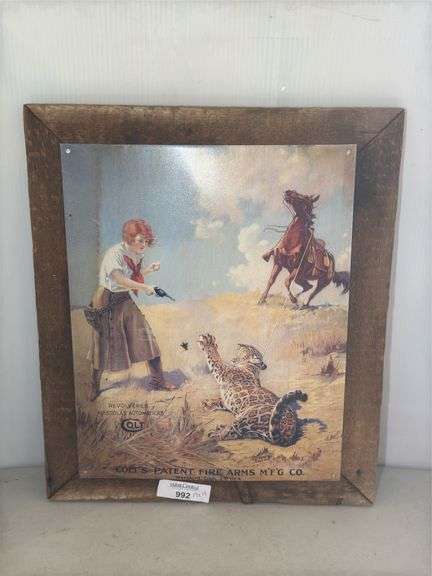 Colt's Patent Fire Arms Mfg. Co. Framed Advertisement image