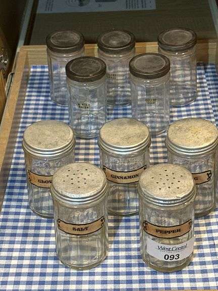 Collection of Glass Spice and Herb Jars image