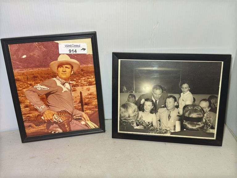 Framed Photo Assortment - Cowboy and Celebrity Images image