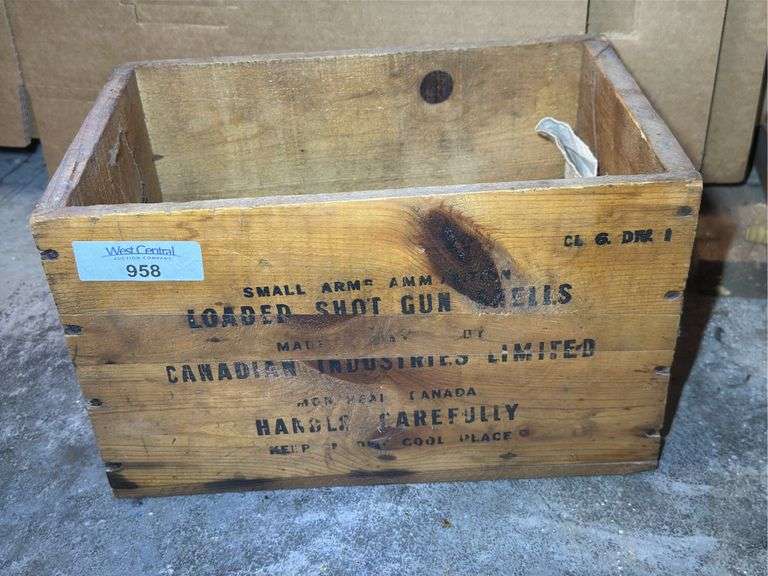 CIL Ammunition Wooden Box with Shot Sack image