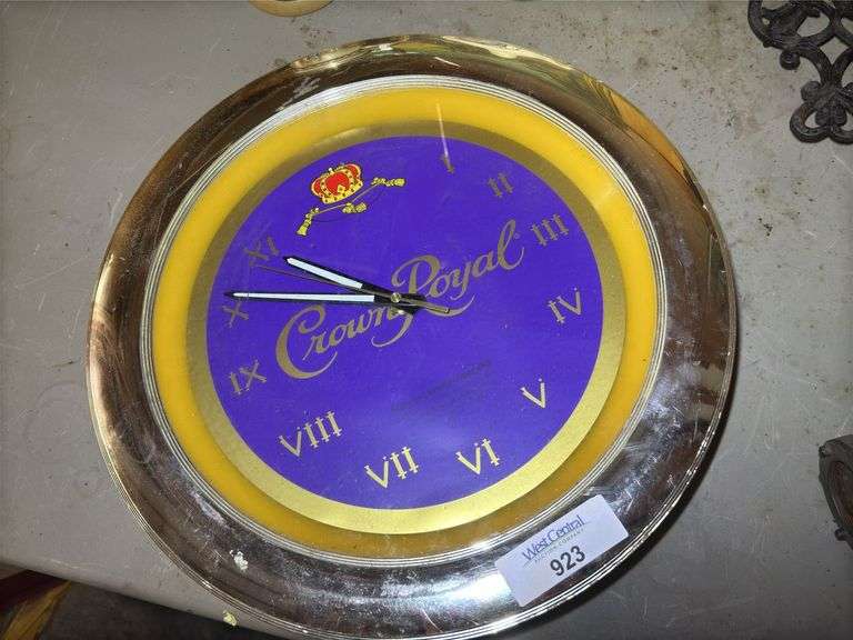Crown Royal Lighted Advertising Clock image