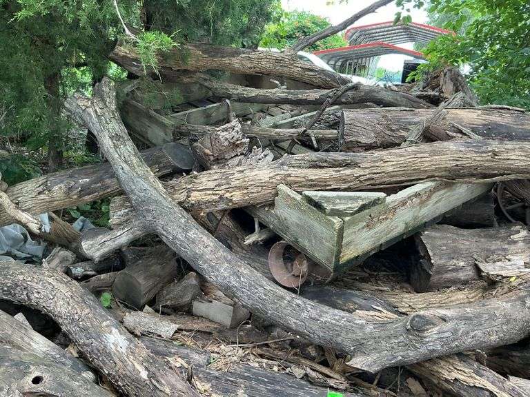 Pile of Mixed Wood and Scrap