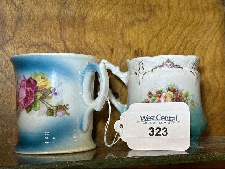 Floral Decorated Shaving Mugs image