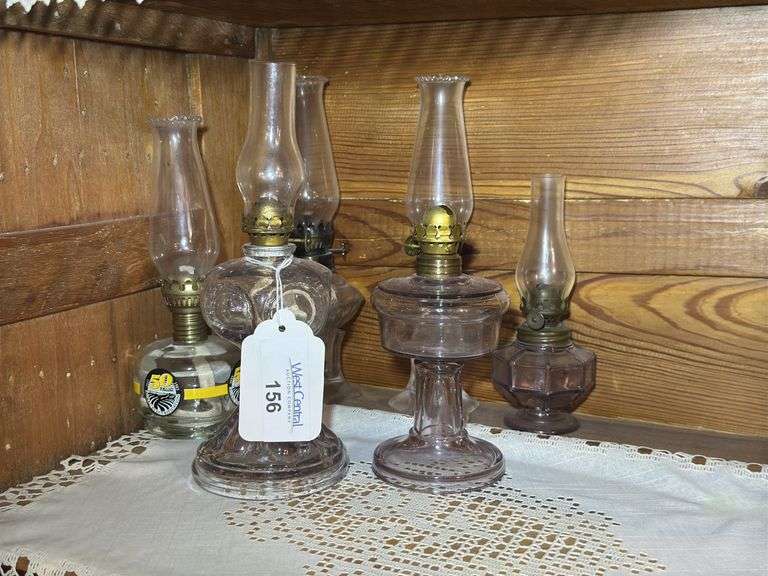 Assorted Small Decorative Oil Lamps - Set of 6 image
