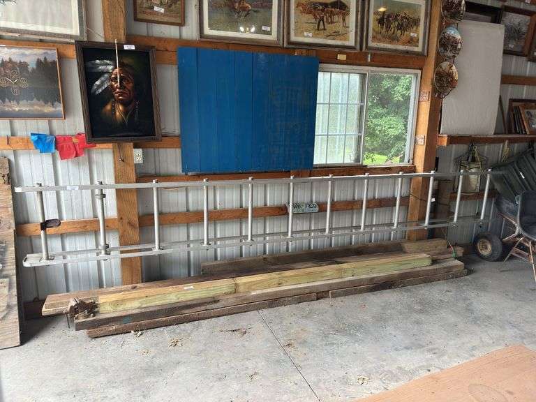 Long Aluminum Ladder image