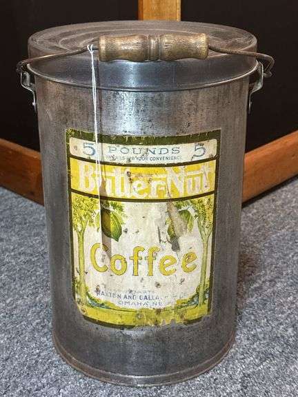 Butternut Coffee Tin with Lid image