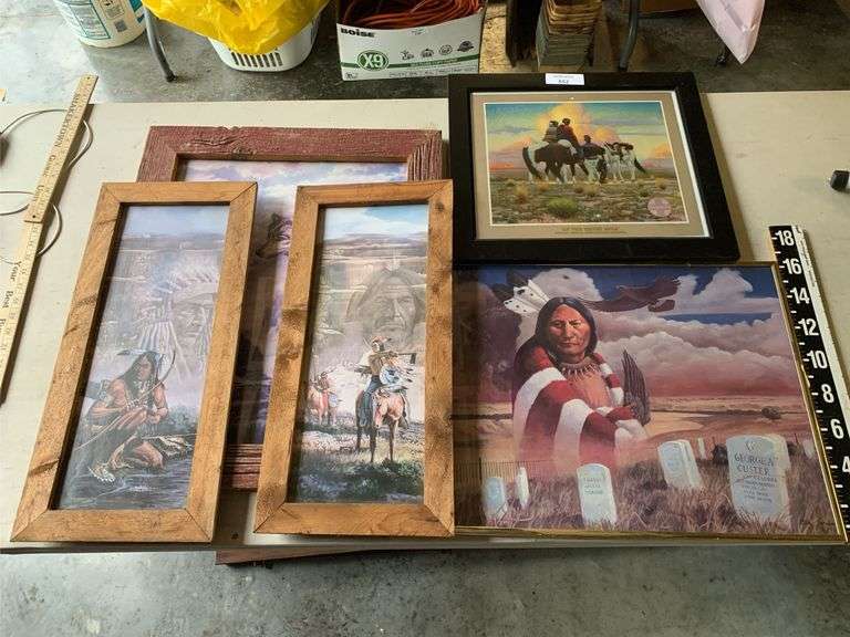 Lot of Native American Framed Prints image