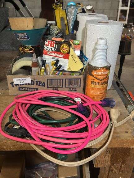 Paper Towels, Cords, Glues, JB Weld, Drain Opener, and More image