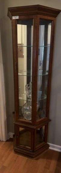 Wooden Corner Display Cabinet image