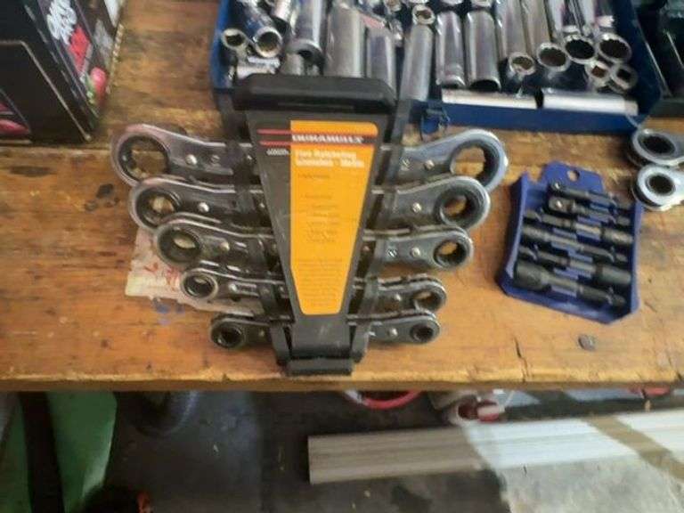 Mechanics Tool Sets including Sockets, Ratchets, and Bit Set image