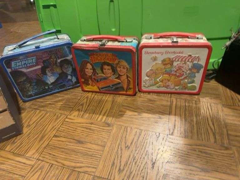 Lot of Three Metal Lunchboxes: Star Wars, The Waltons, and Strawberry Shortcake image