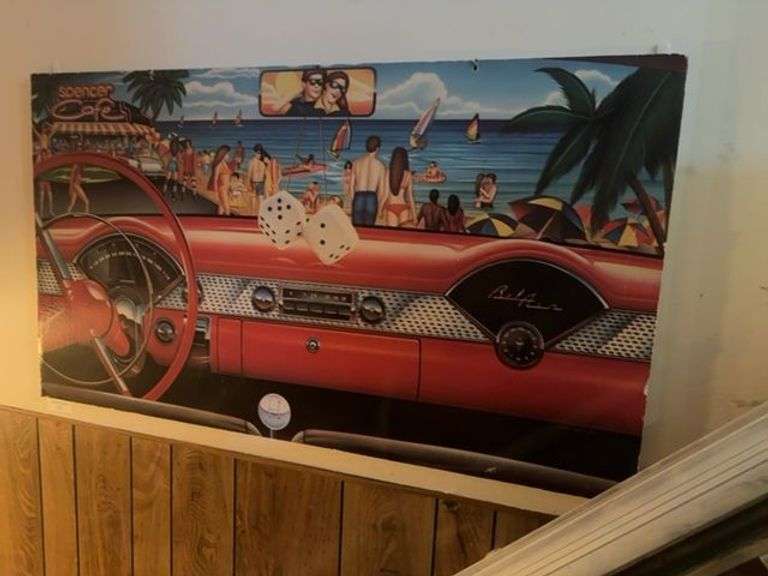 Spencer's Cafe Bel Air Beach Scene Poster image