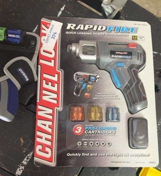 Channellock Rapidfire Quick Loading Power Screwdriver with Kobalt Screwdriver Set image