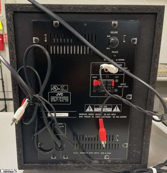 JVC SPPW8000 Subwoofer 12x11x15.5 Christys