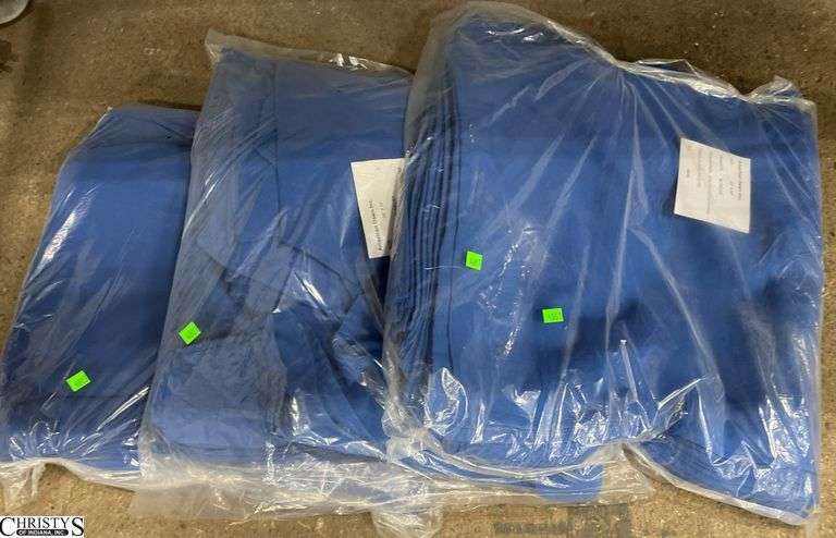 3 Packages of 20x20 Blue Napkins Approx 60 per Package They Are Opened image