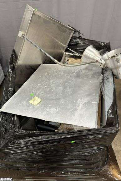 Pallet with Warmers, Coffee Maker, Pots image