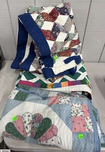 3 Quilts Some Damage 83x74" image