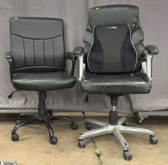 Pair of Rolling Office Chairs image