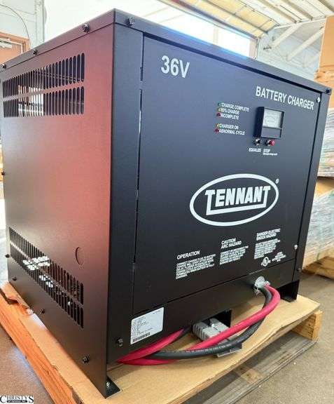 Skid With Tennant 36vt Battery Charger Unit Measures 27.25"x24.25"x25" image