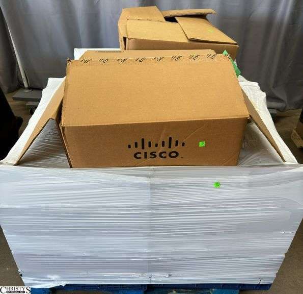 Pallet of Dinner Plates, 2 Boxes Telephone Parts image