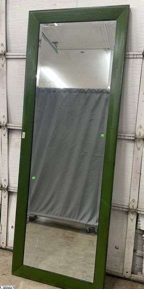 Green Framed Large Mirror 31.5"x87" image