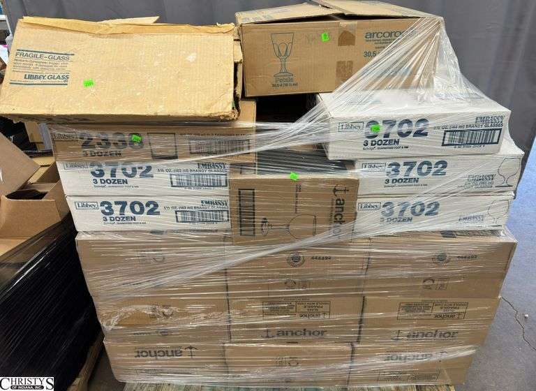 Pallet of Anchor and Libby Glassware, Drinkware image