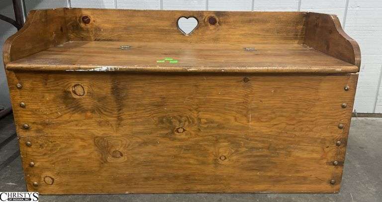 Wooden Toy trunk 34x17.5x15" image