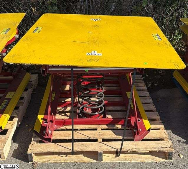 Spring pallet positioner skid is included image