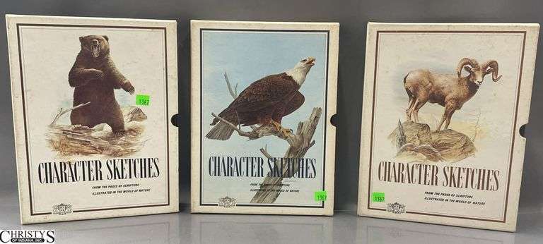 Set of 3 Character Sketch books image
