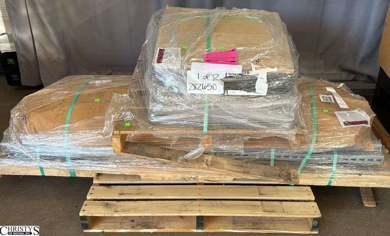 Wooden Skid With Warehouse Racking image