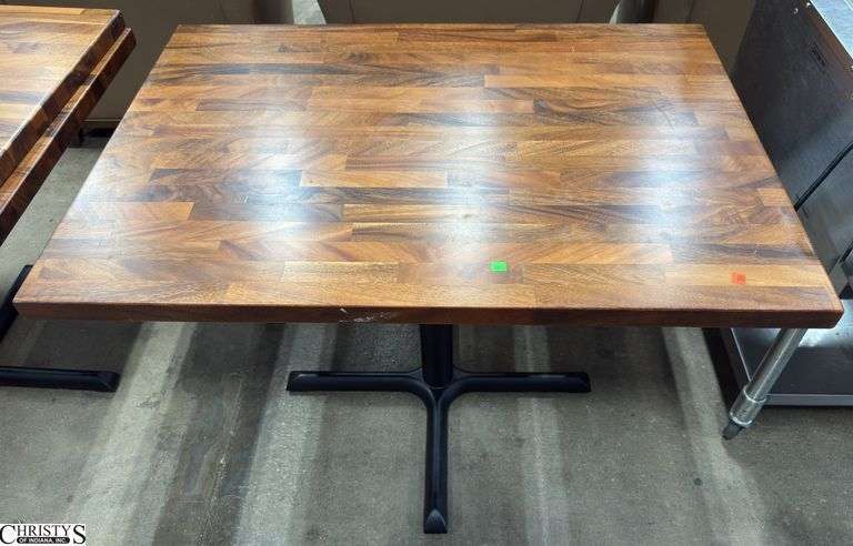 1 Wood Look 4 Top Heavy Table 42x30x30 image