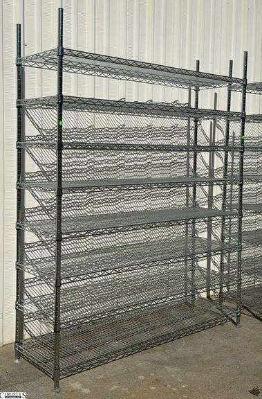 Olympic eight shelf chrome rack 60 X 18 X 75” tall image