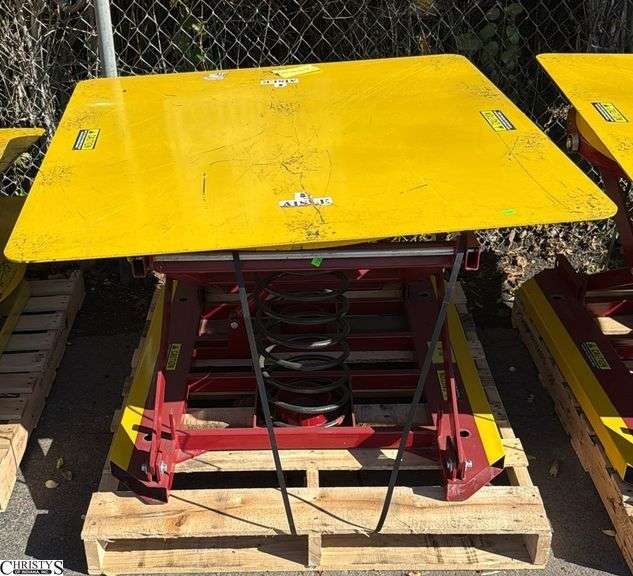 Spring pallet positioner skid is included image