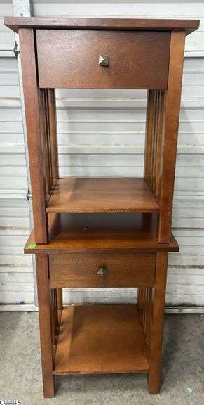 2 wooden side tables 19x16x24" image