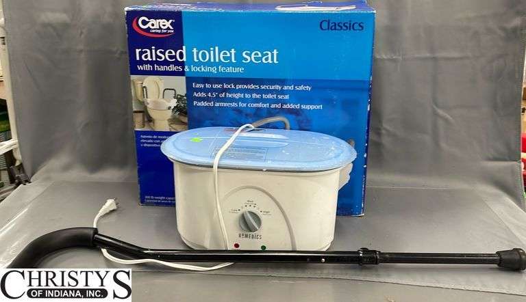 Paraffin Wax Warmer, Raised Toilet Seat