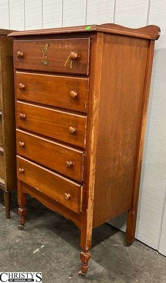 Rolling Chest of Drawers, Surface Wear, 23x16x45