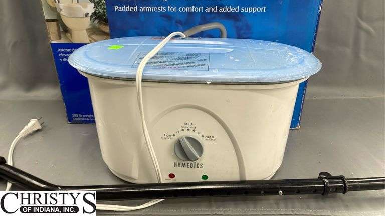 Paraffin Wax Warmer, Raised Toilet Seat