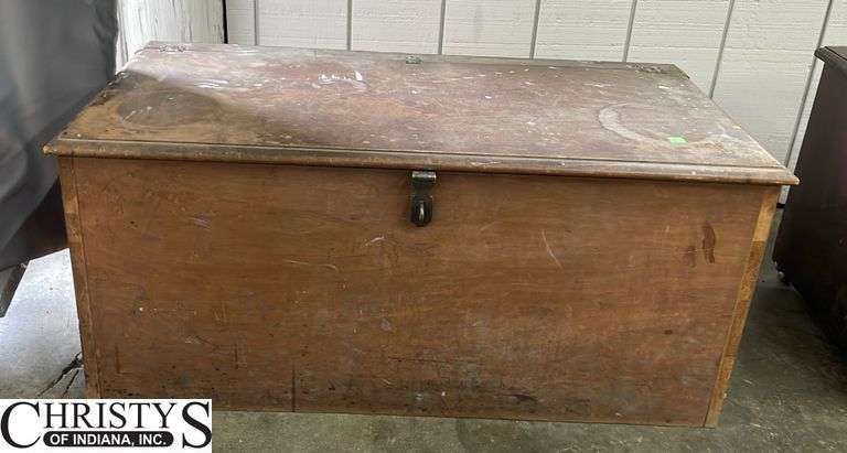 Wood Chest, a Lot of Wear, 38x19x17