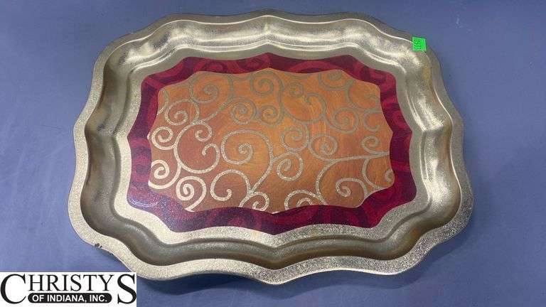 3 Serving Trays Metal Largest 17x13