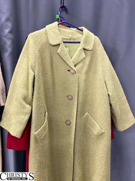Five Wool and Wool-Like Pea Coats, Marked L. Strauss, Einiger, Hunters